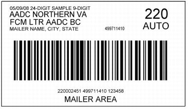 Exhibit 3.3.2 Intelligent Mail Tray Label