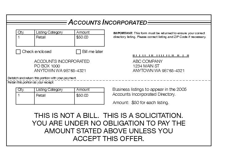 Shows the required disclaimer for written, printed, and graphic matter. (enlarged image)