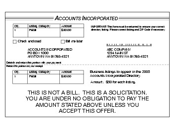 Shows the required disclaimer for written, printed, and graphic matter. (click for larger image)