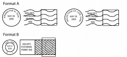 Exhibit 3.4.9 Format for Mailer's Precancel Postmarks