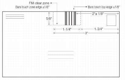 Exhibit 9.3 Position of FIM. The image shows the specifications for placement of a Facing Identification Mark.