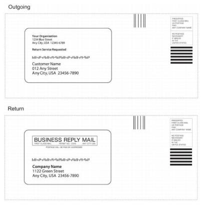 Exhibit 6.5.4 Outgoing and Return Two-Way Indicia Examples