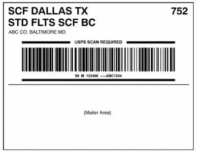 Exhibit 3.4.3 Intelligent Mail Container Label Exhibit 3.4.3 Intelligent Mail Container Label