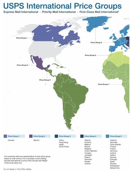 World Map - Western Hemisphere
