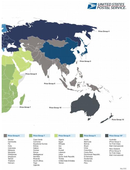 World Map - Eastern Hemisphere
