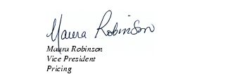 Signature of Maura Robinson