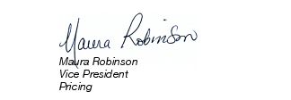 Signature of Maura Robinson