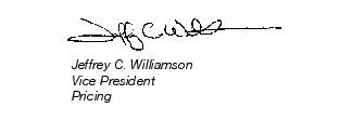 Signature of Jeffrey C. Williamson