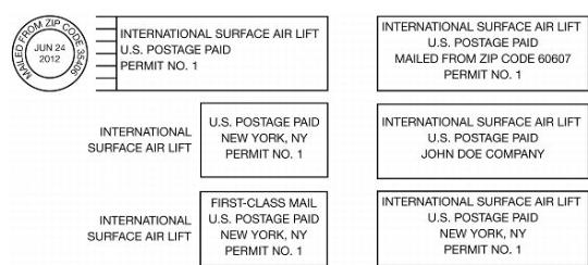 International Surface Air Lift indicia.