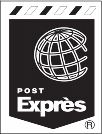 Post Expres label.