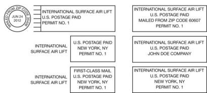 International Surface Air Lift indicia.