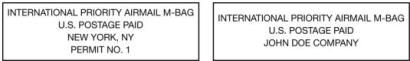 IPA M-Bags indicia.