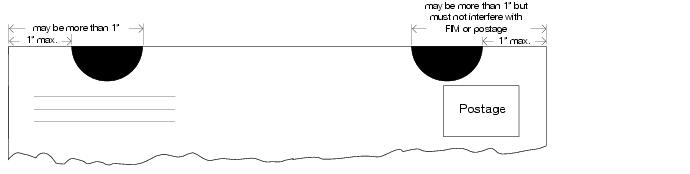 This graphic shows the placement of tabs and wafer seals as described in the text.