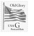 G Stamp Old Glory - Postcard price only