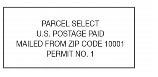 Permit imprints - parcel select