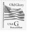 G Stamp Old Glory - Postcard price only