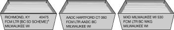 Traying sequence for First-Class Mail Automation Letters and postcards. Traying sequence for First-Class Mail Automation Letters and postcards.