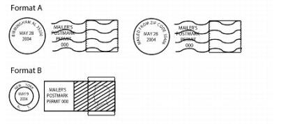 Exhibit 3.4.9 Format for Mailer's Precancel Postmarks
