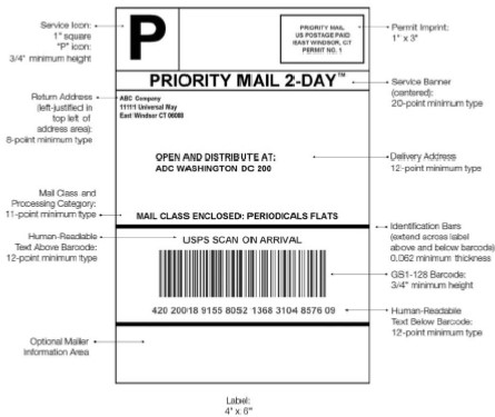 Exhibit 18.5.10 ADC Address Label