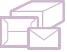 This graphic is a symbolic representation of retail mail shapes.