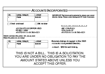 Shows the required disclaimer for written, printed, and graphic matter.