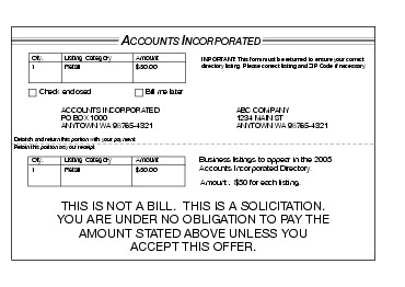 Shows the required disclaimer for written, printed, and graphic matter. (click for larger image)