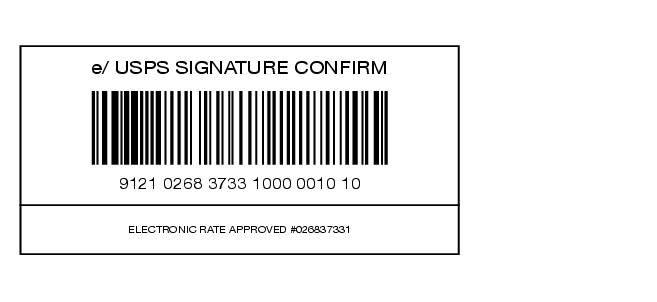 Shows an electronic service option identification label. (enlarged image)