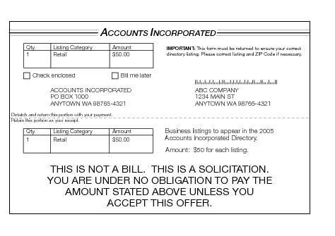 Shows the required disclaimer for written, printed, and graphic matter.