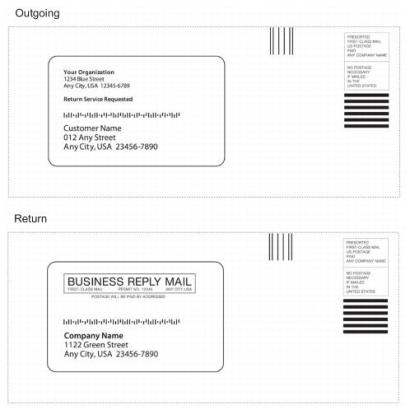 Exhibit 6.5.4 Outgoing and Return Two-Way Indicia Examples