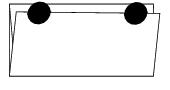 This graphic shows a folded self-mailer basis weight 20 pounds as described in the text.
