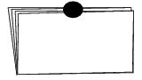 This graphic shows a folded self-mailer basis weight 28 pounds as described in the text.