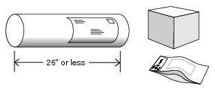 This graphic shows examples of irregular parcels as described in the text.