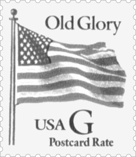 Graphic illustrates the stamp described in the text below it.