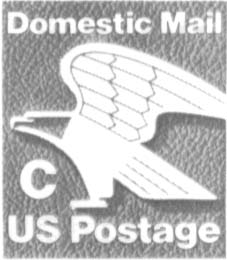 Graphic illustrates the stamp described in the text below it.