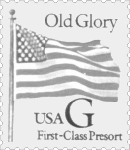 Graphic illustrates the stamp described in the text below it.