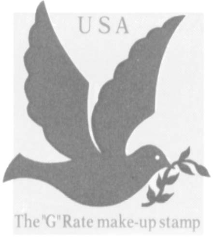 Graphic illustrates the stamp described in the text below it.