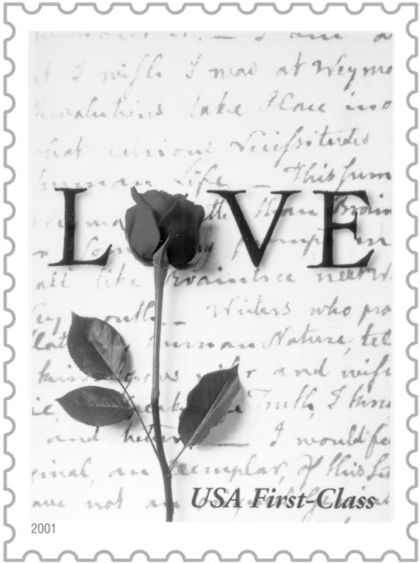 Graphic illustrates the stamp described in the text below it.