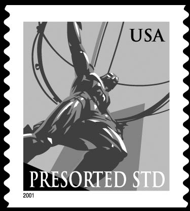 Graphic illustrates the stamp described in the text below it.