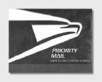 This is a graphic of Priority Mail container as described in the text.  