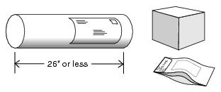 This graphic shows examples of irregular parcels as described in the text.
