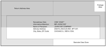 Address specifications example 2