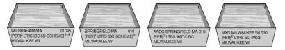 Traying sequence for periodicals barcoded (automation) letters.