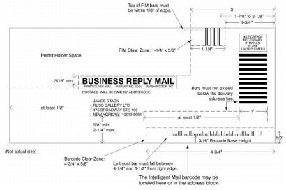 Exhibit 1.5.1 Business Reply Mail Format