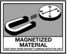 Exhibit 349.242b, Warning Label for Magnetized Materials