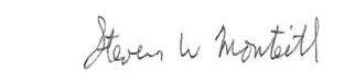 signature of Steven W. Monteith